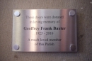 New Entrance Doors in Memory of Geoffrey Frank Baxter